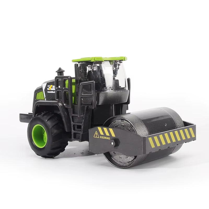 Alloy Engineering Vehicle Toy Models 1:50 Simulated Alloy Excavator, Bulldozer, Road Roller, Crane Boys' Engineering Vehicle Toy