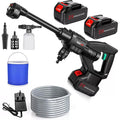 Portable Cordless Car Pressure Washer Water High Jet Wash Cleaner Gun And 2 Battery