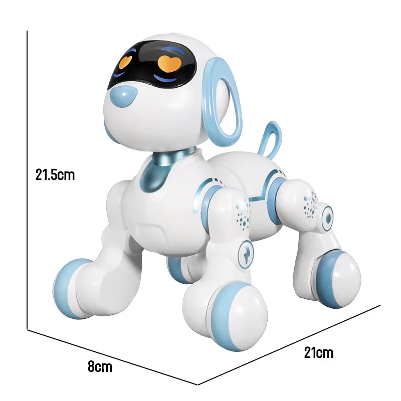 Funny RC Robot Electronic Dog Stunt Dog Voice Command Touch-Sense Music Song Robot Dog for Boys Girls Children'S Toys 18011