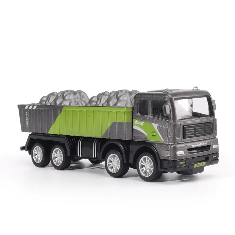 Alloy Engineering Vehicle Toy Models 1:50 Simulated Alloy Excavator, Bulldozer, Road Roller, Crane Boys' Engineering Vehicle Toy