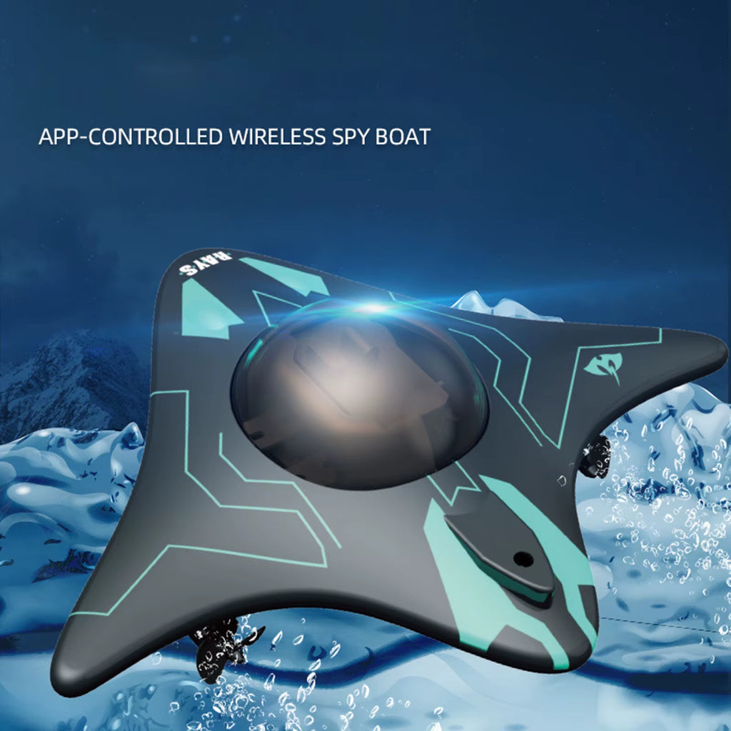 Remote Control Boat Birthday Gifts River Portable Lakes Real-Time Transmission RC Submarine Toy RC Boat with Underwater Camera