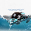 Remote Control Boat Birthday Gifts River Portable Lakes Real-Time Transmission RC Submarine Toy RC Boat with Underwater Camera