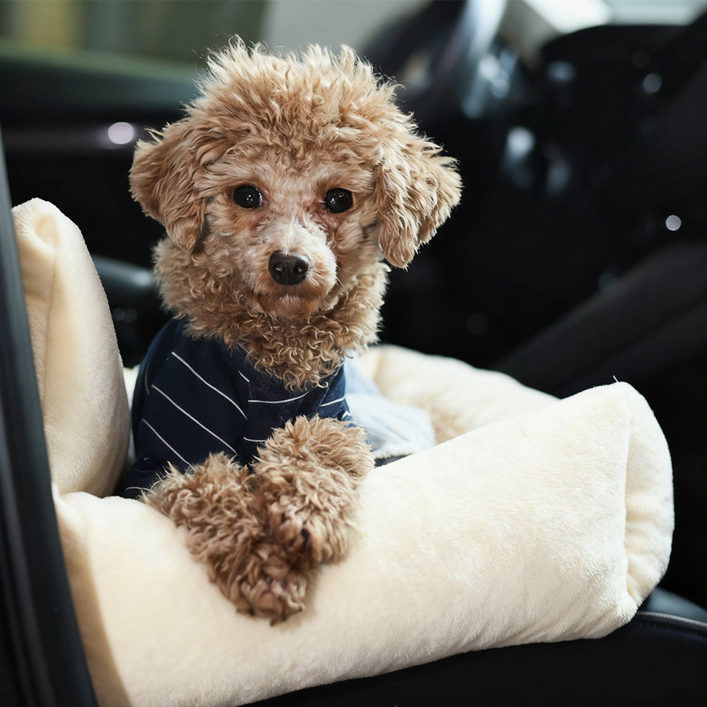 Travel Dog Bed Soft Washable Pet Puppy Cat Car Seat Cushion Comfort Protector--Size- 40X30X30