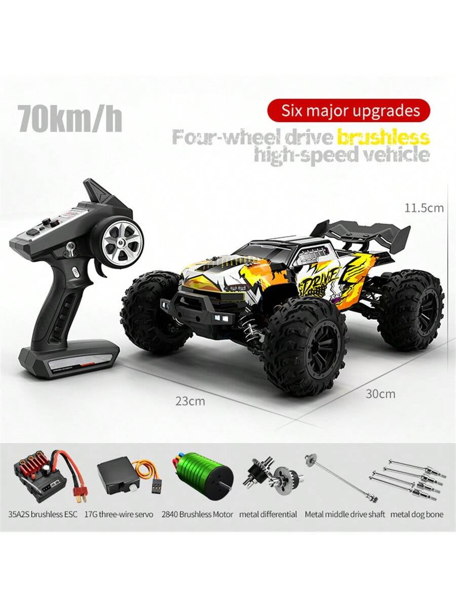 Professional Rc Remote Control 4Wd High Speed Car 70Km Adults' Model 1:16 Drift Racing Off-Road Pick-Up Toy Car Brushless Motor Version 1Pc