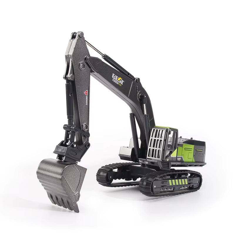 Alloy Engineering Vehicle Toy Models 1:50 Simulated Alloy Excavator, Bulldozer, Road Roller, Crane Boys' Engineering Vehicle Toy