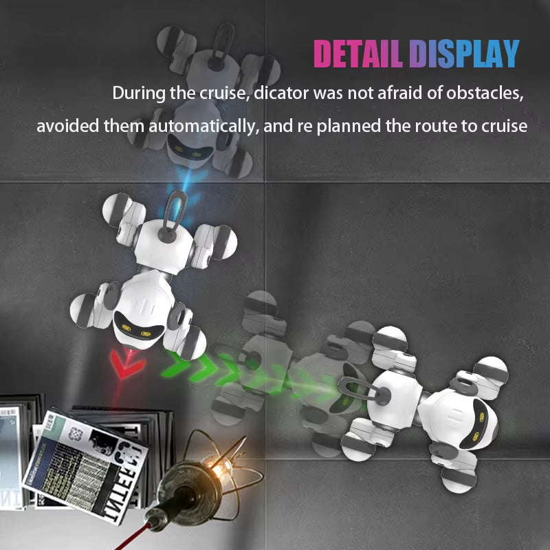 Funny RC Robot Electronic Dog Stunt Dog Voice Command Touch-Sense Music Song Robot Dog for Boys Girls Children'S Toys 18011