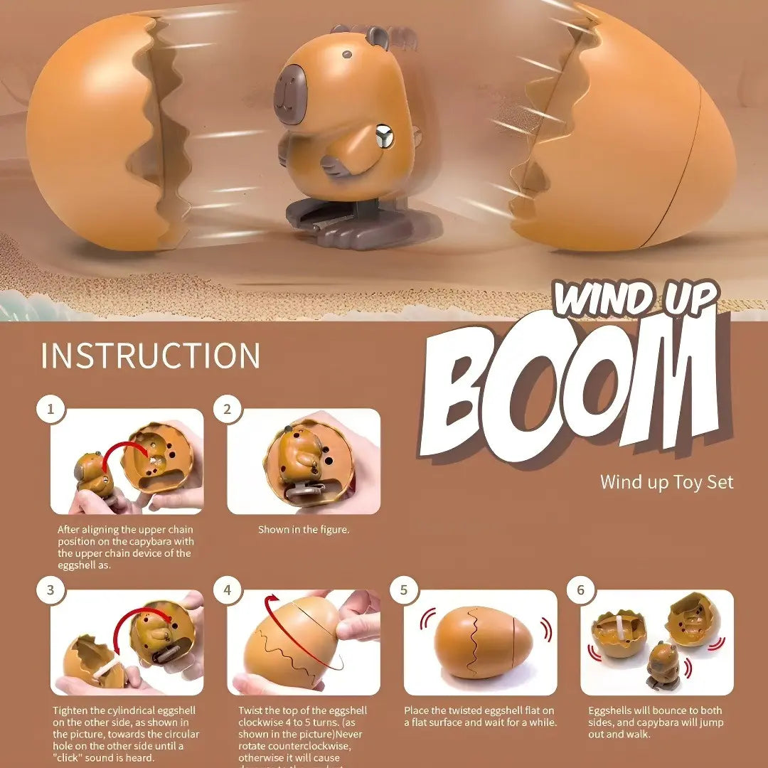 The Best Easter Eggs,Wind-Up Dinosaur Toy, with Hilarious Wind-Up Action, Hopping Duck Egg Toy, Toys Prefilled Easter Eggs for Easter Egg Hunt