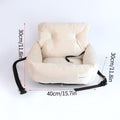 Travel Dog Bed Soft Washable Pet Puppy Cat Car Seat Cushion Comfort Protector--Size- 40X30X30