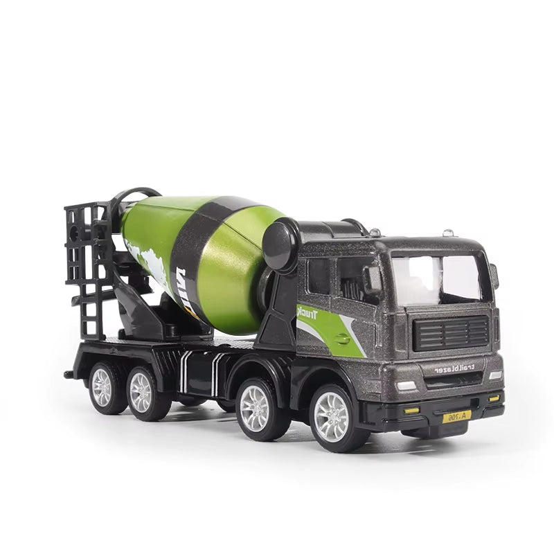 Alloy Engineering Vehicle Toy Models 1:50 Simulated Alloy Excavator, Bulldozer, Road Roller, Crane Boys' Engineering Vehicle Toy