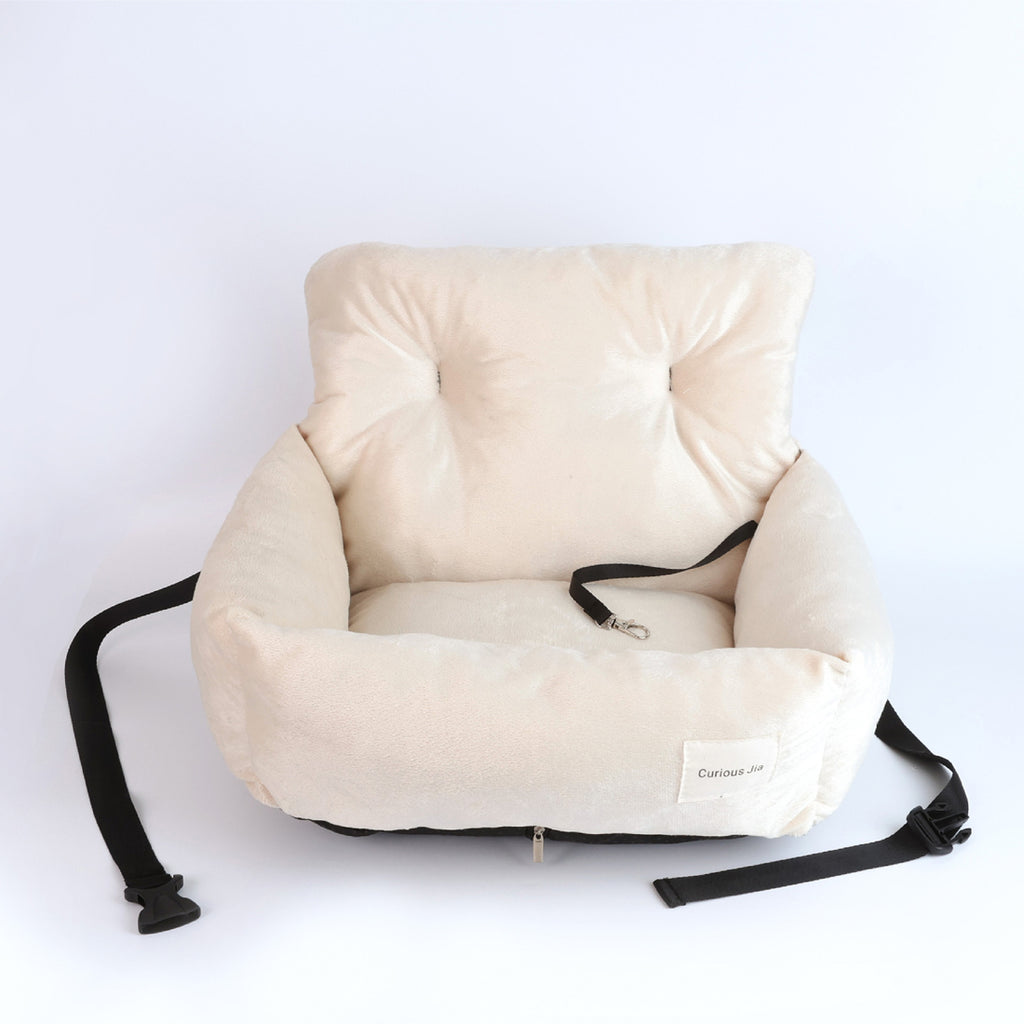 Travel Dog Bed Soft Washable Pet Puppy Cat Car Seat Cushion Comfort Protector--Size- 40X30X30