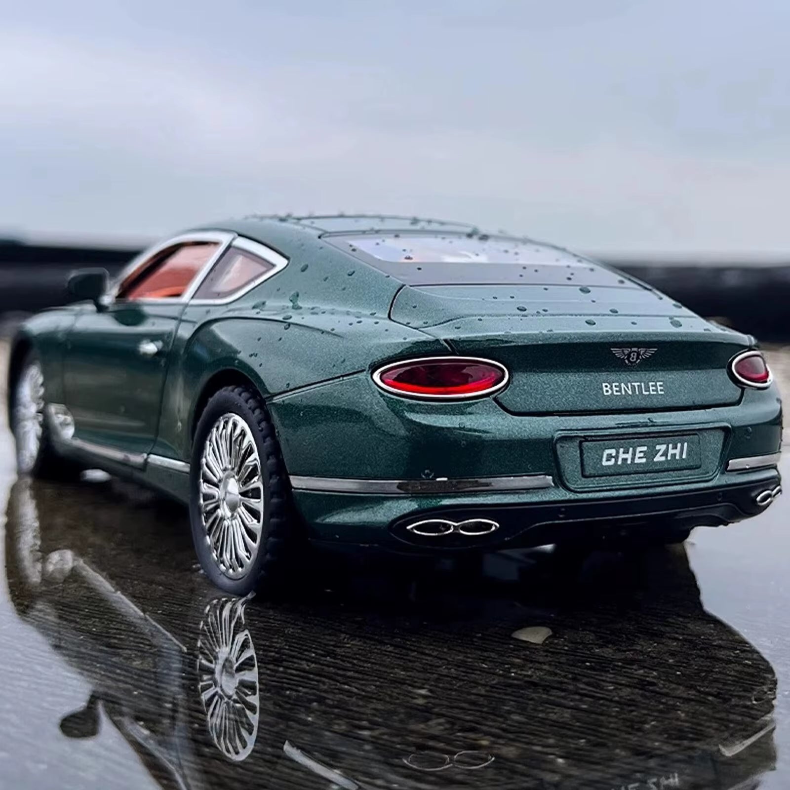 1:24 Continental GT Model Car Alloy Diecast Toy Car Collectible Pull Back Toy Vehicles With(Black)